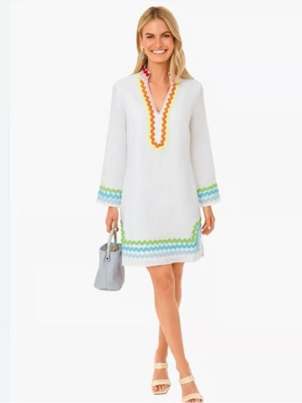 Sail to Sable Ric Rac Tunic Cover-Up Dress – Size Medium